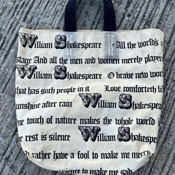 RARE Exclusive Shakespeare Canvas Tote Bag Vintage Collectible. - Picture 5 of 7